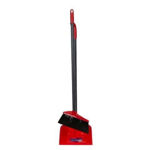 Buy VILEDA LONG HANDLE DUST PAN  BROOM in Kuwait