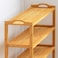 LUNA HOME Simple Multi-layer Shoes Organizers, Shoe Bamboo Storage Racks,  Multifunction Cabinets.