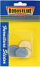 ROBUSTLINE SELF ADHESIVE FLOOR PROTECTOR  (FURNITURE GLIDE) ANTI SLIDE ROUND GREY COLOR (38MM) 4PCS/CARD