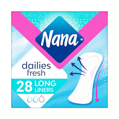 Nana Daily Fresh Long Pantyliners 28 Pieces