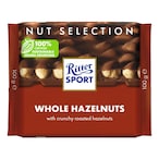 Buy Ritter Sport Whole Hazelnuts Chocolate 100g in UAE