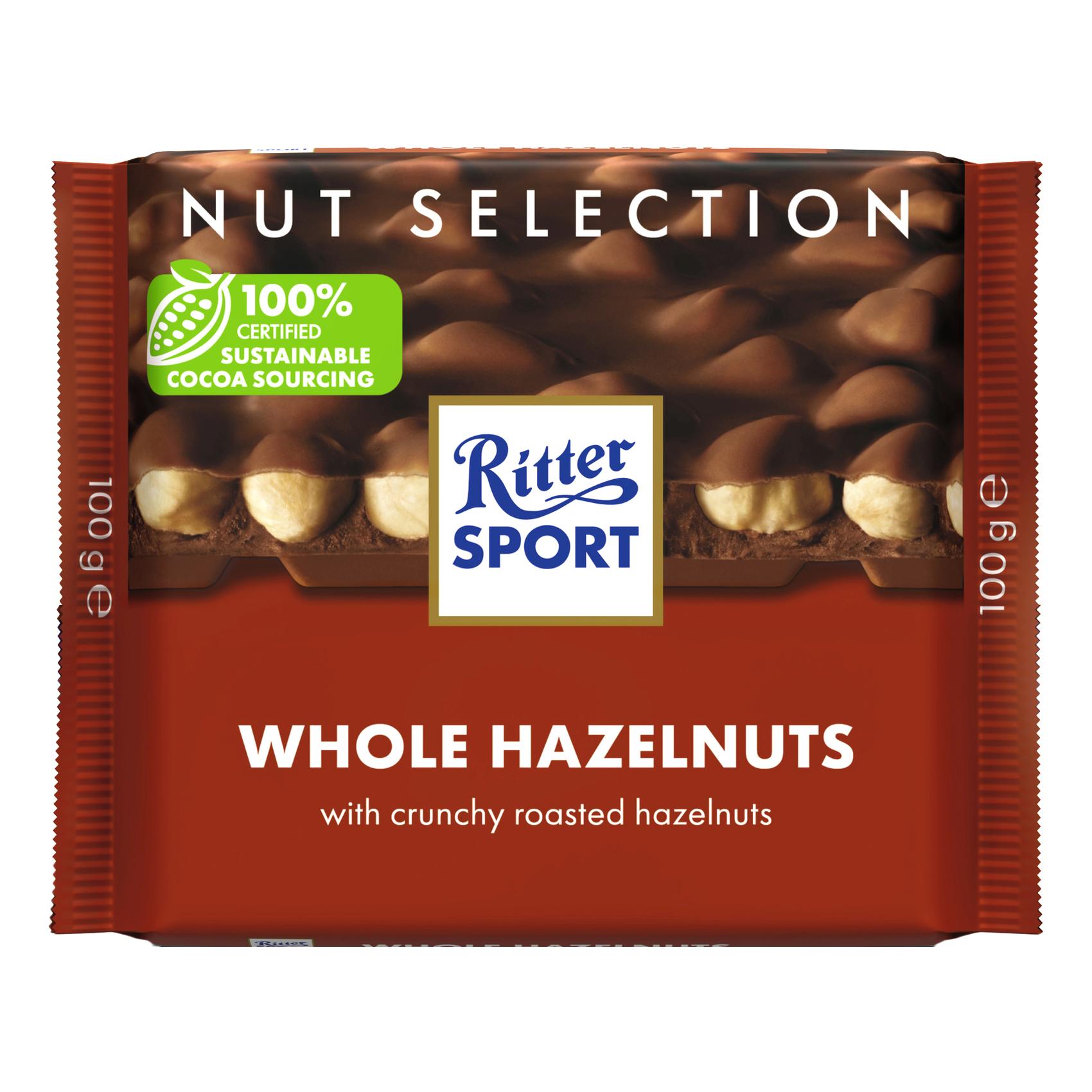 Ritter Sport Whole Hazelnuts Chocolate 100g