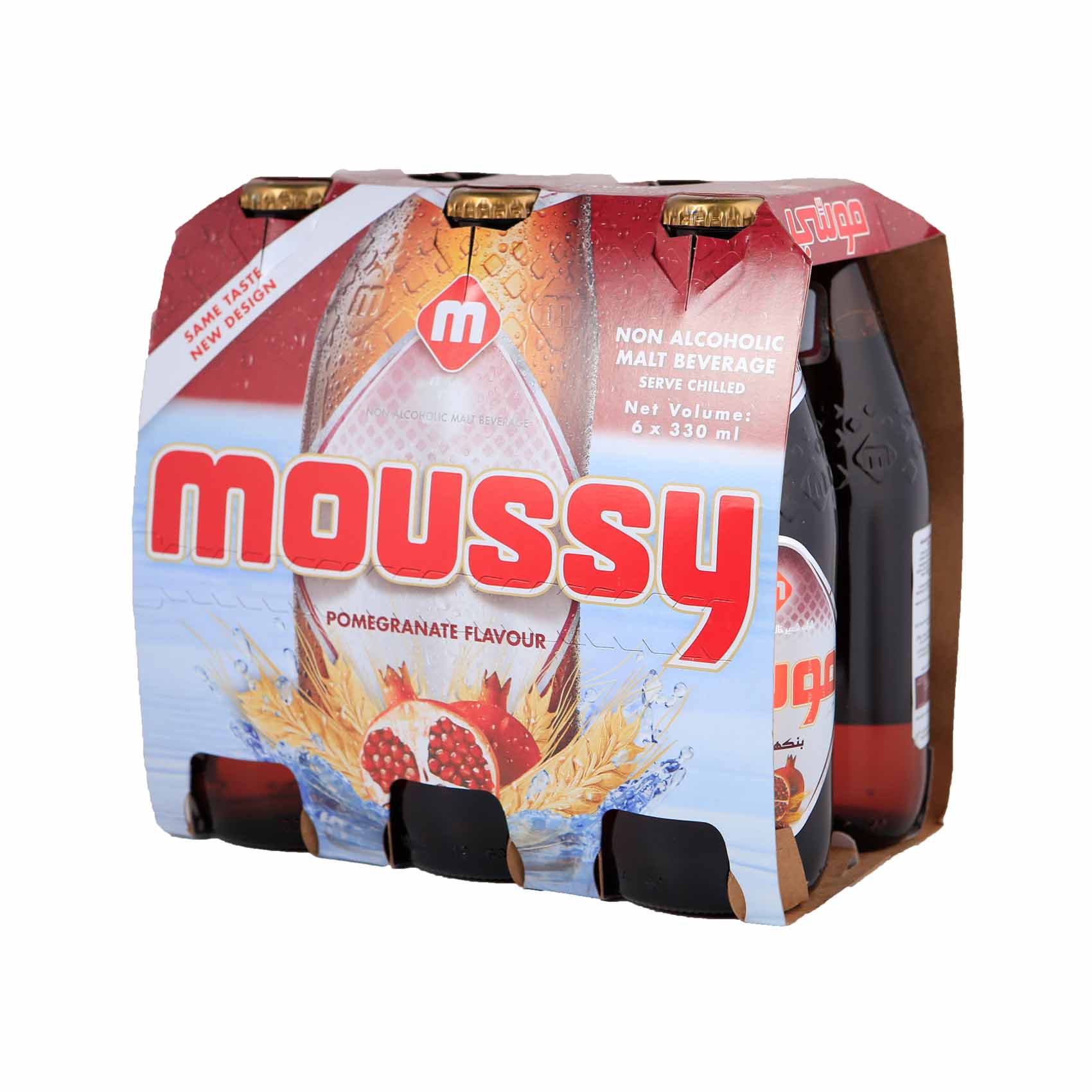Moussy Malt Beverage Pomegranate Flavor Glass 330 Ml 6 Pieces product thumbnail 2
