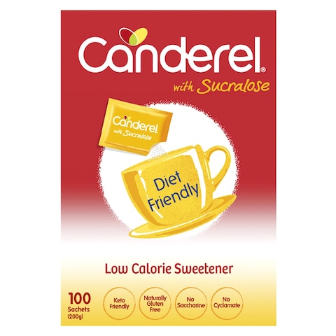 Canderel Sucralose Low-Calorie Sweetener 100 Sachets