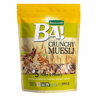 Bakalland BA 5 Nuts And Honey Crunchy Muesli Cereal 300g