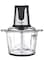 Sonashi Food Chopper With Mincer Grinder Function, Glass Bowl And Quad Blade With Egg Beater, Garlic Peeler &amp; Scraper Blade 3 L 500 W SMC-23G Black/Silver