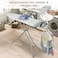 110'' x 34'' Foldable Ironing Board Iron Table with Iron Rest Extra Cotton Cover For Home Laundry Room