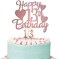 Fuotop Happy 13Th Birthday Cake Topper, Rose Gold Topper For Girls With Number 13 Candles Girl Party Decorations