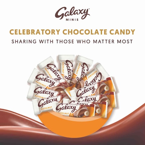 Galaxy Chocolate Minis Hazelnut Mini Chocolate Bars 19 Bars 237.5g