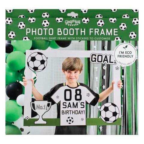 Customisable Football Party Photo Booth Frame