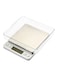 Generic I2000 Digital Weighing Scale With Tray, Silver/Bronze/Clear, 16X13X3.5cm