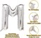 Generic M Letter Decorative Foil Balloon For Party 16Inch