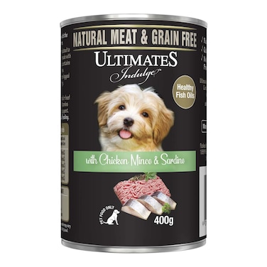 Ultimates Indulge Chicken Mince And Sardines Dog Food 400g