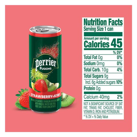 PERRIER STRWBERY KIWI JUICE 250MLX4