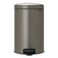Brabantia NewIcon Pedal Bin (20 L, 46.7 &mdash; 29 &mdash; 38 cm, Platinum)