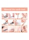 18-Piece Manicure Pedicure Tool Set With Case Rose Gold/Silver