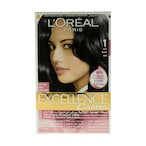 Buy LOreal Paris Excellence Creme Triple Care Permanent Hair Colour 1.0 Black in Saudi Arabia