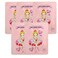 peach and [ peach and ] Ballerina Face Mask Sheet for Kids, Children Facial Mask made with 100% Cotton (5pcs)