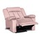 In House Velvet Rocking &amp; Rotating Recliner Chair - Light Pink - AB05