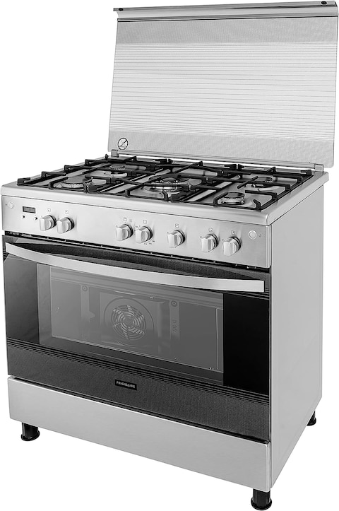 Frigidaire 90cm 5-Burner Dual-Fuel Range Cooker With 126.9L Oven Stainless Steel, FOMN90JGBS, 2 Years Warranty