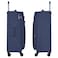 Eminent Expandable Luggage Trolley Bag Soft Suitcase for Unisex Travel Polyester Shell Lightweight with TSA lock Double Spinner Wheels E777SZ Medium Checked 24 Inch Navy Blue