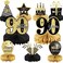 Tevxj 9 Pieces 90th Birthday Decoration 30th Centerpieces For Tables Decorations Cheers To 90 Years Honeycomb Table Topper Men And Women Nighty Party Supplies(90Th)