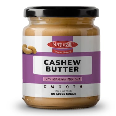 Naturalli Smooth Cashew Nut Butter  170g
