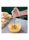 Whisk Egg Whisk, Beater Press Hand Blender Kitchen Cooking Cake Baking Tool Household Beater Silver