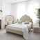 In House Napoli Velvet Bed Frame - Single - 200x120 cm - Ivory