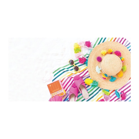 Al Fattal Printed Microfiber Beach Towel - 70*140 Cm