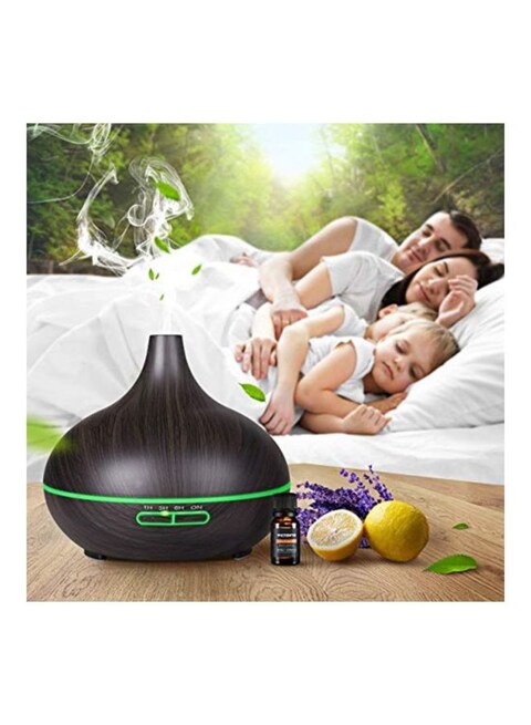 Cytheria - Silent Aromatherapy Mini Air Humidifier 300ml ZH230214-037 Black/Brown