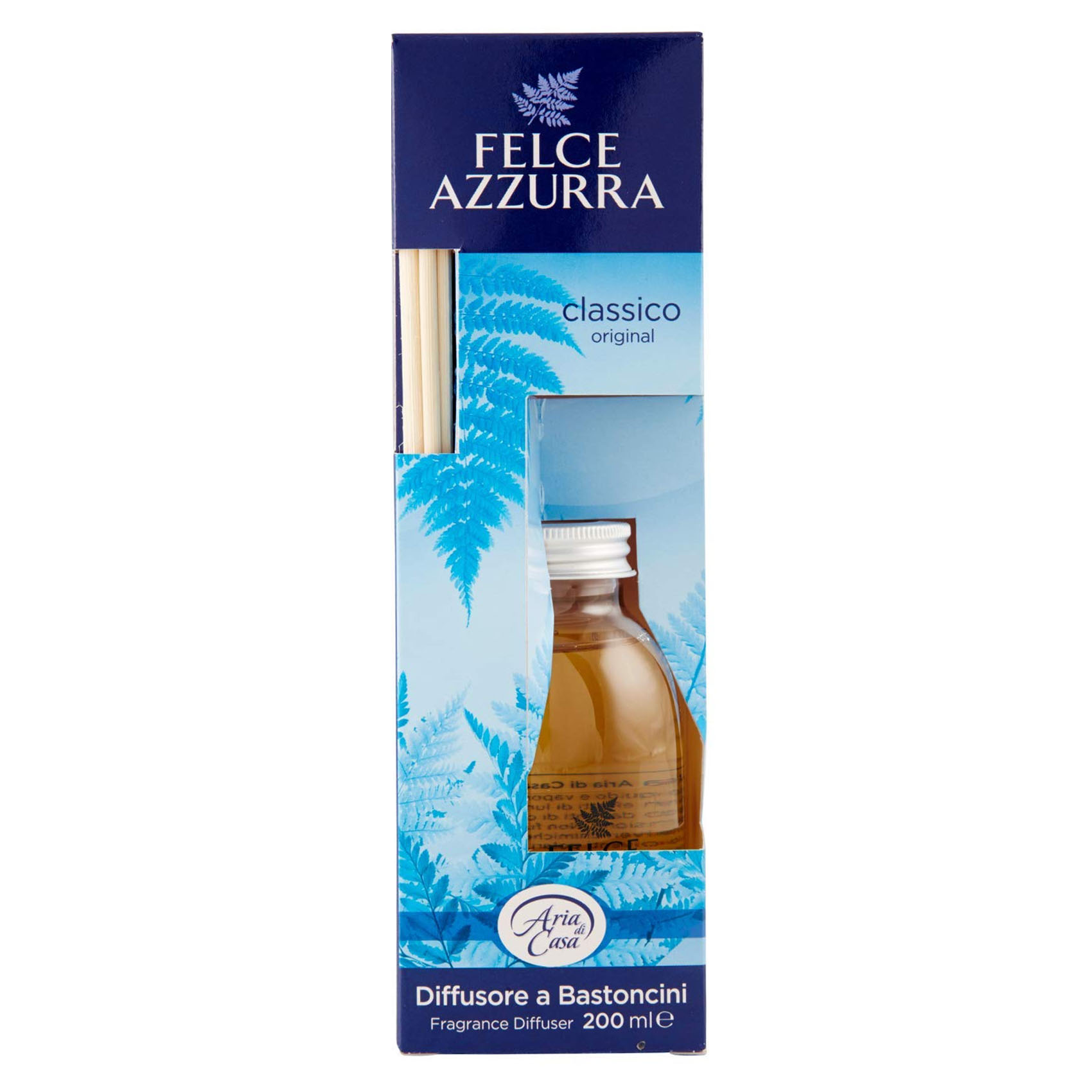 Felce Azzurra Aria Di Casa Original Reed Diffuser With Sticks Brown 200ml