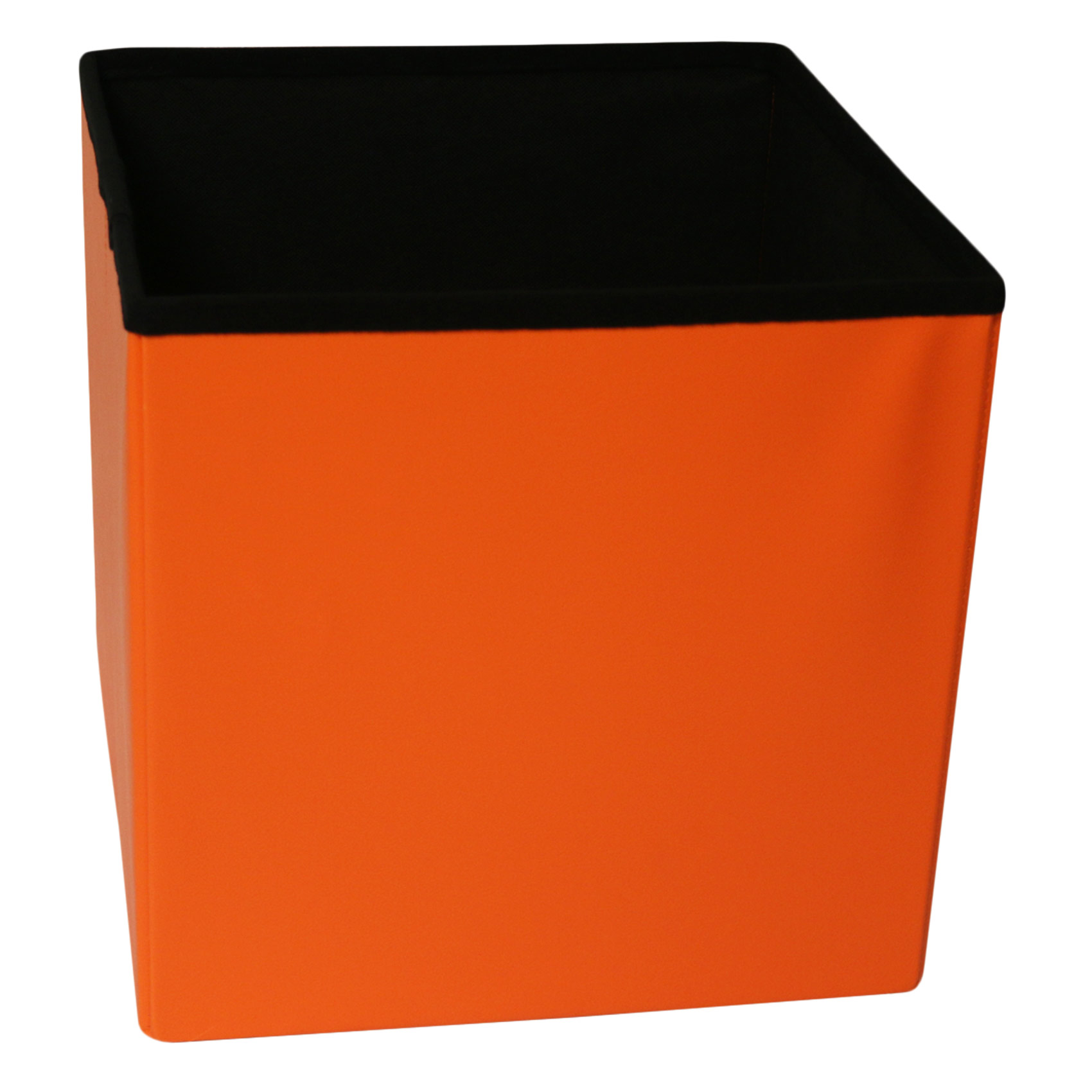 Decor Folding Storage Ottoman Orange