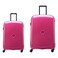 Delsey Belmont 4 Wheel Hard Casing Luggage Trolley Set of 2 Raspberry 55cm+81cm