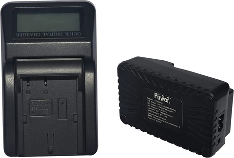 DMK Power BP-511 1560mAh Battery with LCD Quick Charger Compatible with Canon EOS 5D 50D 40D 20D 30D 10D Digital Rebel 1D D60 300D D30 etc,