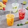 Lavish 12 Oz Disposable Crystal Clear PET Plastic Cups With Flat Lids [500 Sets], For Picnic, Travel, And Events