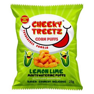 CHEEKY TREETZ L&amp; LIME CORN PUFF 25G