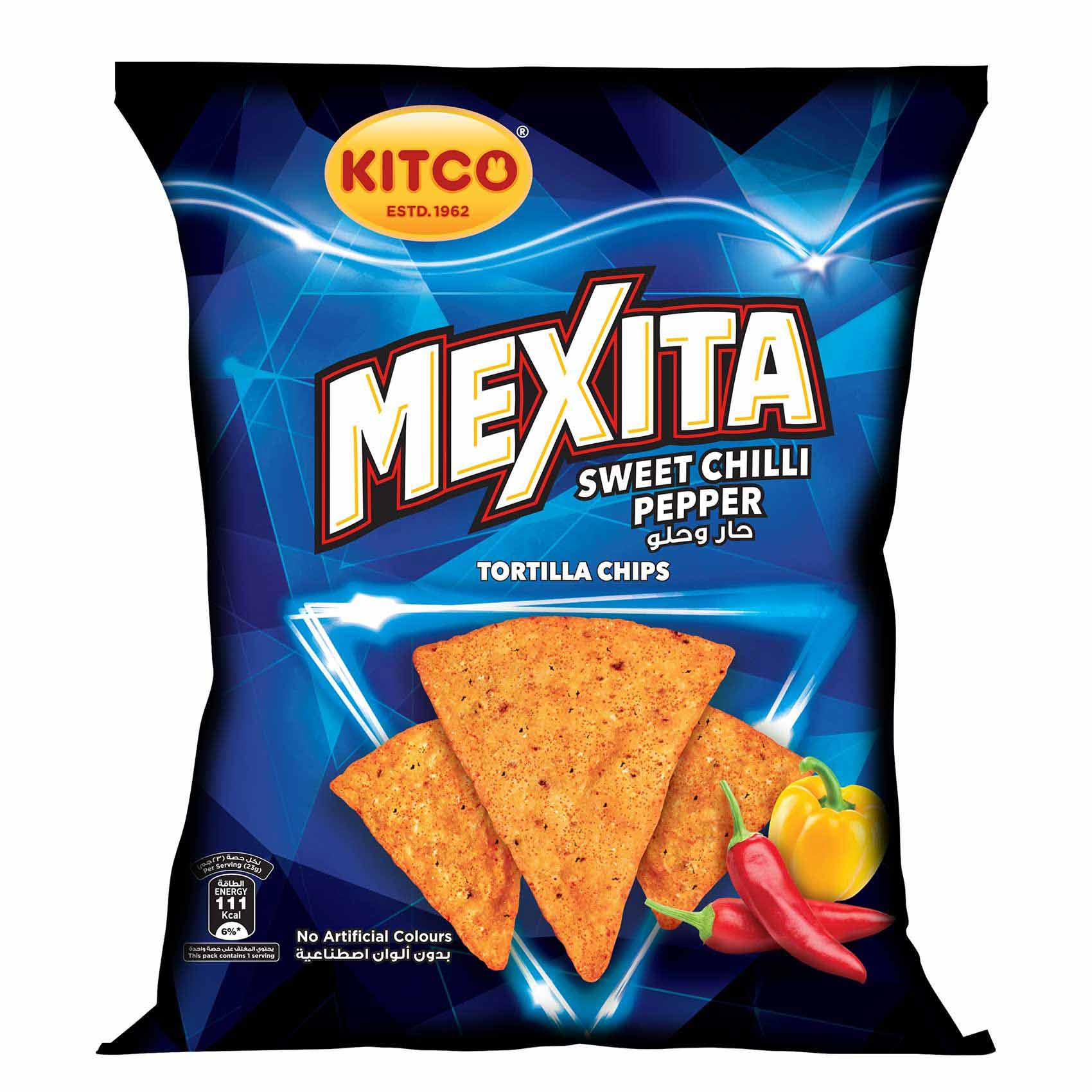 Kitco Mexita Sweet Chilli Pepper Tortilla Chips 180g