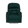 In House Velvet Rocking &amp; Rotating Cinematic Recliner Chair With Cups Holder - Dark Green - NZ80
