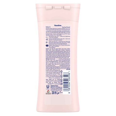 Vaseline Essential Even Tone Body Lotion Perfect 10 200ml