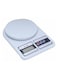 ميزان رقمي للمطبخ، 10 كجم أبيض/أسود/رمادي 18.2x 4.4 x24سم