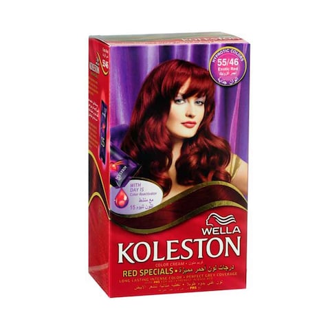 Well Koleston Forever Red Permanent Hair Color Cream 55/46 Exotic Red