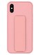 Zolo Finger Grip Holder and standing cover with Car Magnetic Multi-function Shockproof Protective Case Cover For iPhone Xs Max Pink