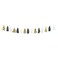 Foil & Tissue Paper Tassel Garland 9ft Gold Black White 1pcs