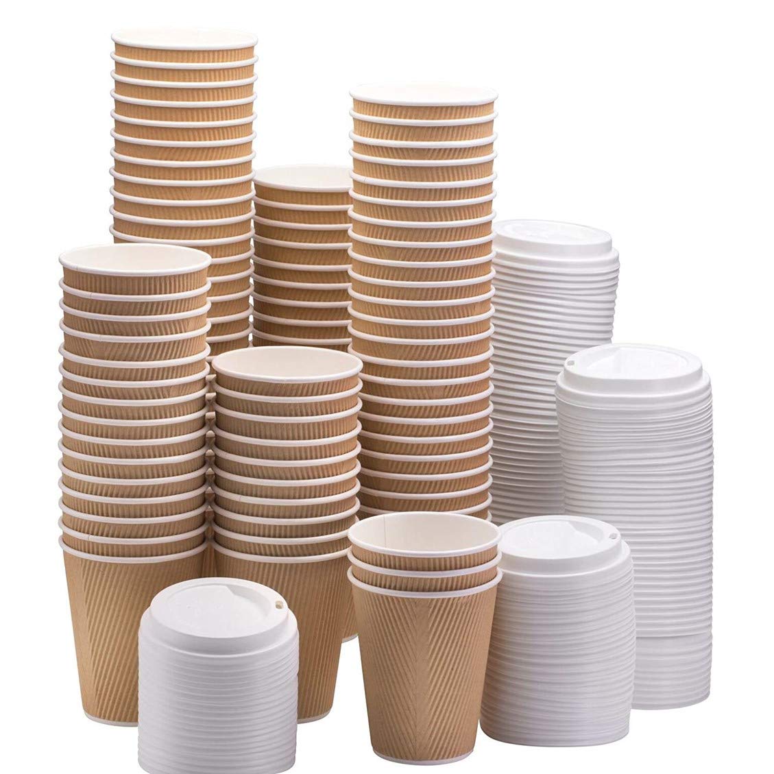 Buy Marrkhor Disposable Paper Ripple Cups Disposable Coffee Tea Cups ...