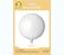 Party Time 1pc 18" Shiny White Round Shaped Foil Mylar Balloons For Mother's Day, Wedding Decoration &amp; Engagement - Birthday Party Supplies