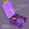 Eazy Kids Jumbo Bento Lunch Box w/ Thermos &amp; Sauce Jar- Purple