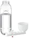 Generic 2-In-1 Tritan Plastic Water Bottle 600ml With Built-In Daily Pill Box Organizer (White/ 6.5X23CM)
