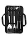 Generic 5-Piece Stainless Steel Barbeque Grill Tool Set Silver 40X27X32cm