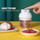 Generic-Mini Electric Garlic Chopper Multi-function Food Chopper USB Charging Wireless Garlic Grinder Mincer Cutter for Chopping Vegetables Fruits Onions Garlics Salad Boneless Meat